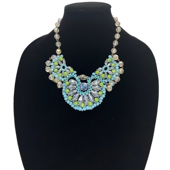 Faceted Crystals Beaded Necklace